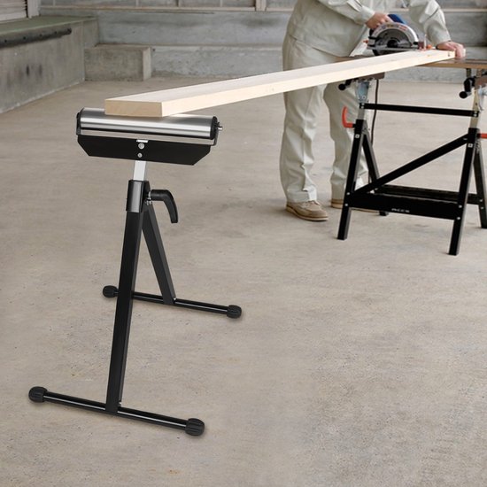 2 stuks rolstandaard rolstandaard tot 60 kg in hoogte verstelbaar 68 cm-107 cm opvouwbare standaard van Merkloos	 — afbeelding 5