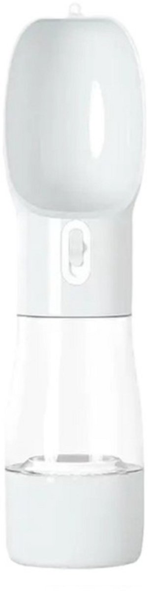 Bol.com GTP - Honden Waterfles 458ml - 2 in 1 - Voeropslag 200ml - Draagbare Honden Drinkfles - Lekvrije Waterfles - Honden Voer... aanbieding