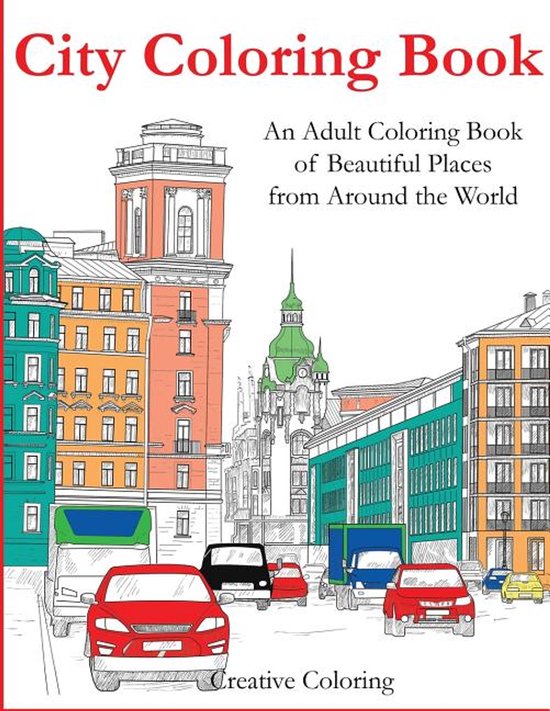 Adult Coloring Books- City Coloring Book - cover
