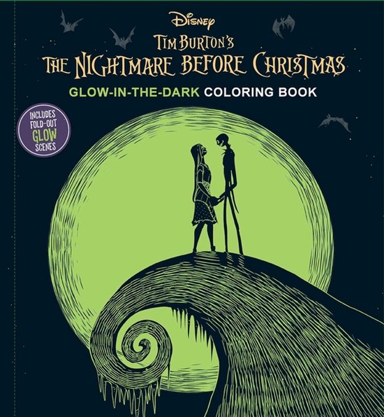 Glow-In-The-Dark Coloring- Disney Tim Burton's the Nightmare Before Christmas Glow-In-The-Dark Coloring Book
