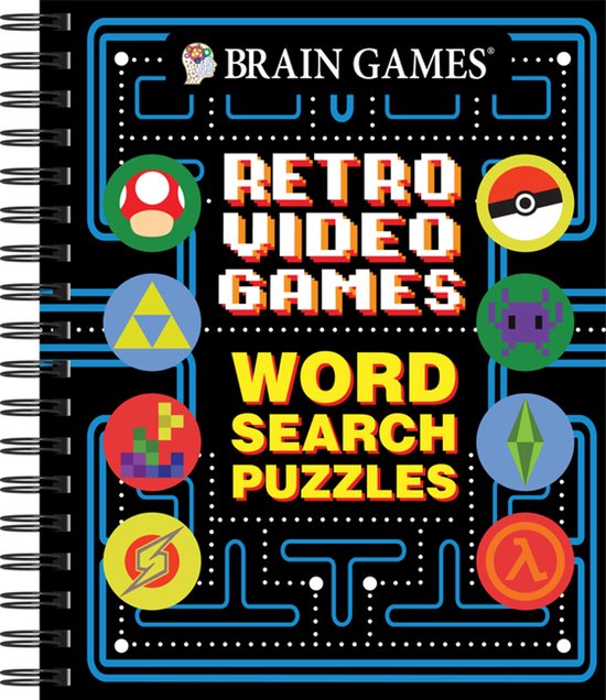Brain Games- Brain Games - Retro Video Games Word Search Puz ... - cover