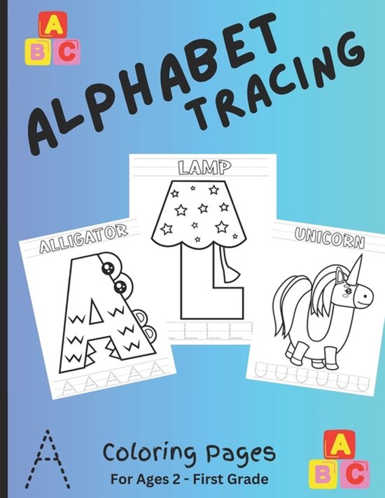ABC Alphabet Tracing Coloring book - cover