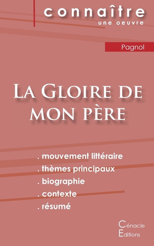 Fiche de lecture La Gloire de mon père de Marcel Pagnol (An ... - cover