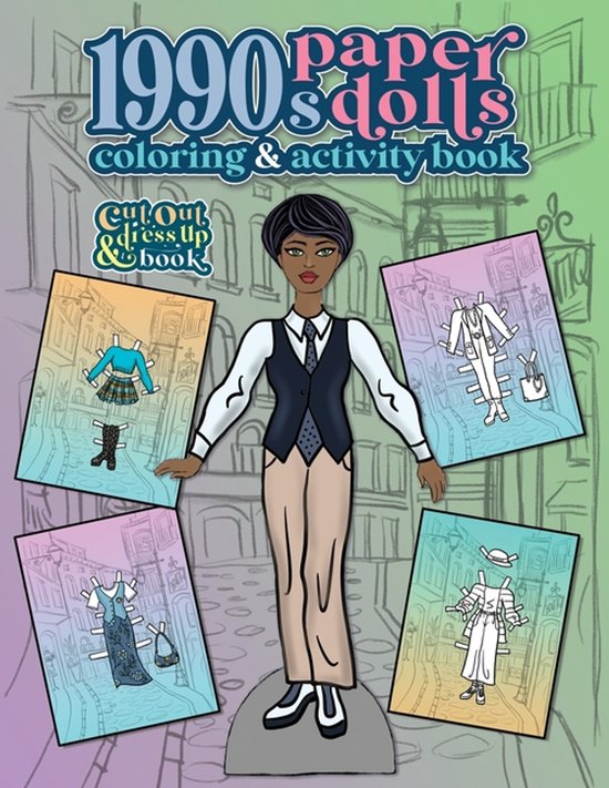 Vintage Fashion Paper Dolls- 1990s Paper Dolls Coloring and  ... - cover