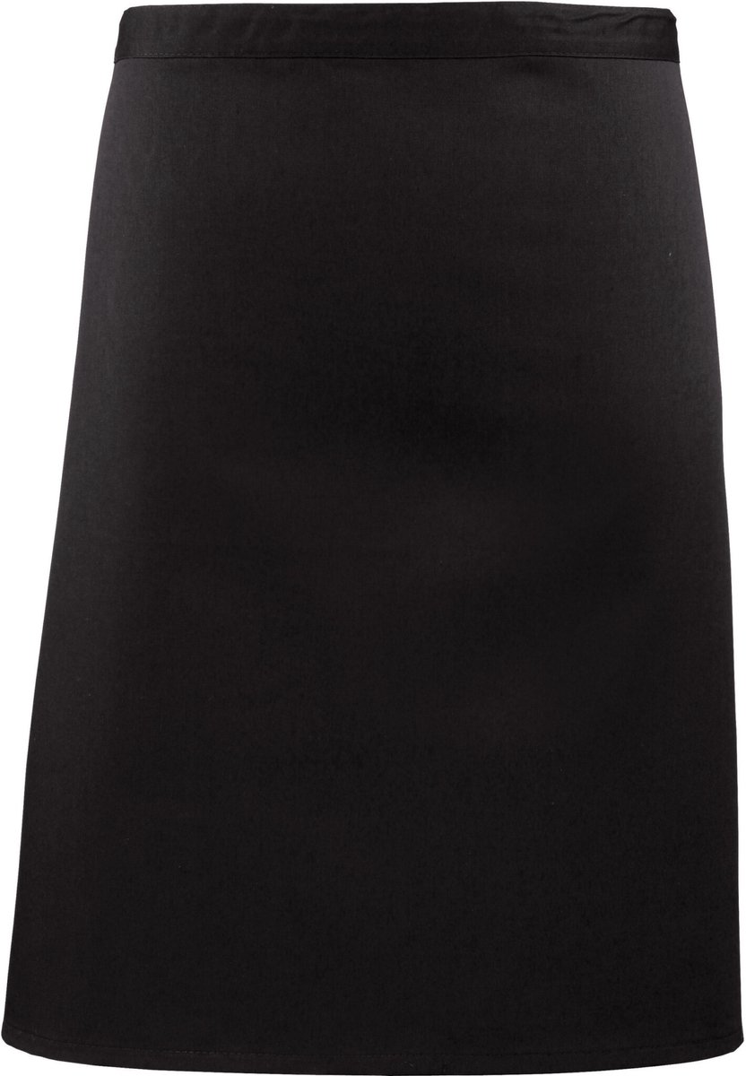 Schort/Tuniek/Werkblouse Unisex One Size Premier Black 65% Polyester, 35% Katoen
