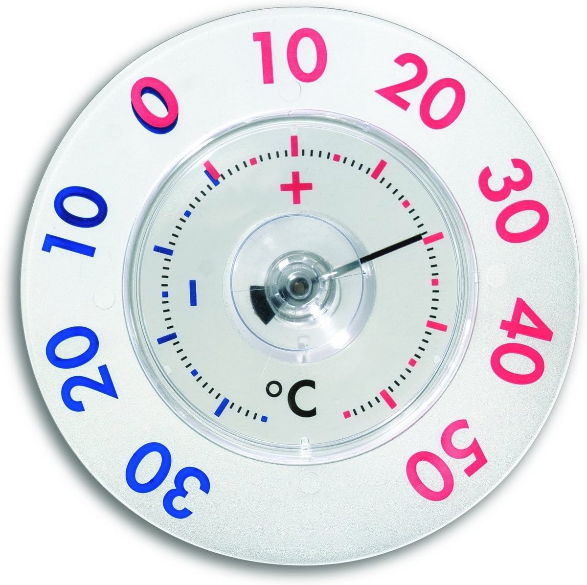 Analoge Raamthermometer XL met Zuignap - Weerbestendig en Eenvoudige Montage