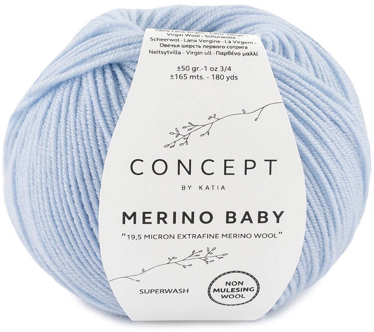 Katia Concept Merino Baby - 93 hemelsblauw - Wol Garen