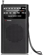 Bol.com Premes - Draagbare Noodradio - Zwart - AM/FM - Op Batterijen - Koptelefoonaansluiting - Draagbare Radio - Wereldradio - ... aanbieding