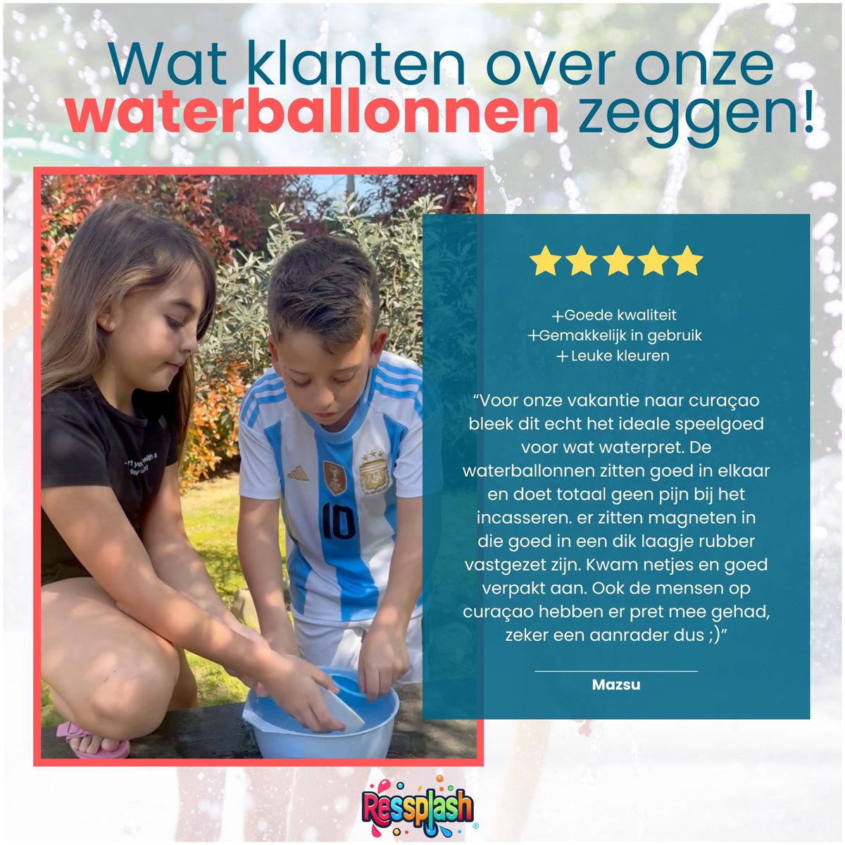 Ressplash® 10 Herbruikbare Waterballonnen - 10 stuks - Gratis E-Book - Bekend van TikTok - Waterballonnen zelfsluitend - Zwembadspelletjes - Zwembadspeelgoed - Waterbal - waterspeelgoed - Zwembad — afbeelding 11