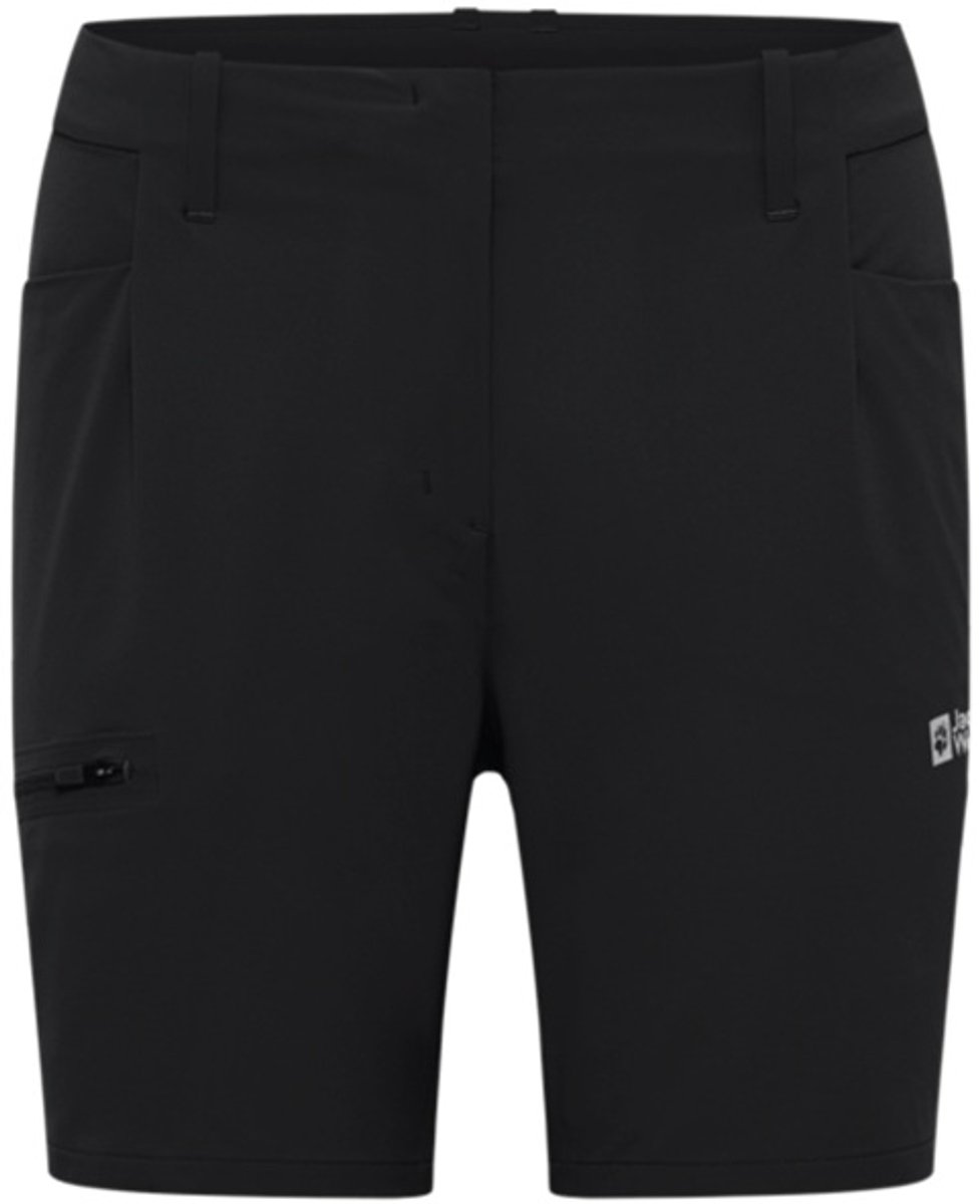 Jack Wolfskin Prelight Stride Short W – Outdoor Kleding Broeken Korte broeken Zwart