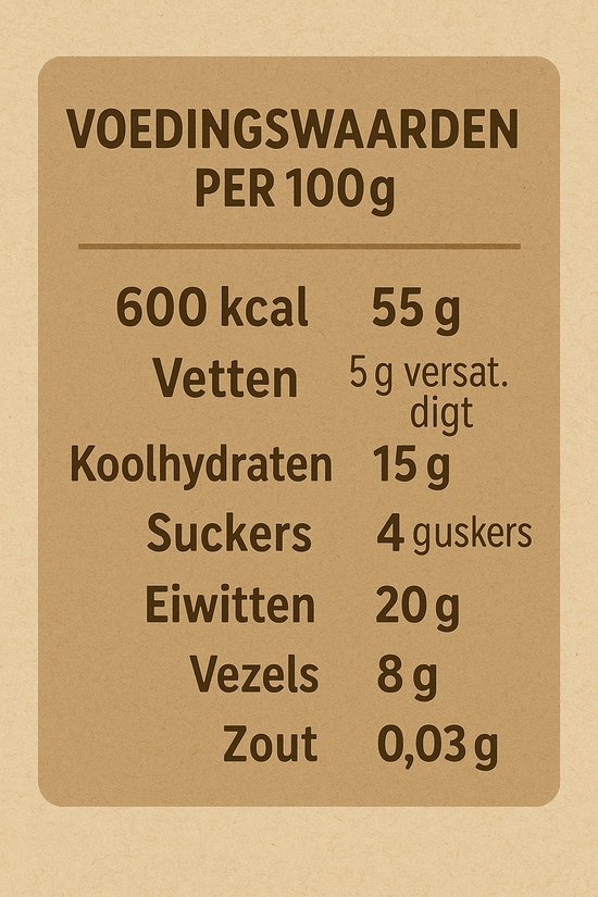 Golden Nuts - Naturel notenmix 500g - Gezonde snack - Ongezouten