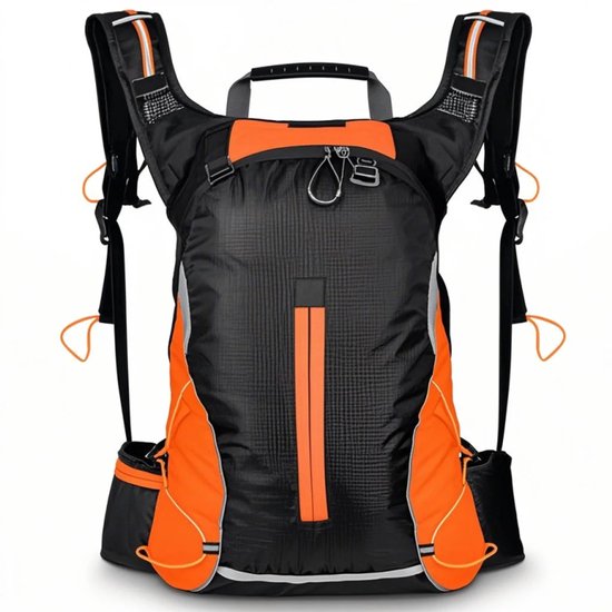 16L Fietsrugzak Mountainbike Tas Outdoor Rugzak Vrijetijds Lichte Reistas Opbergtas voor Rijuitrusting met Waterdichte Hoes