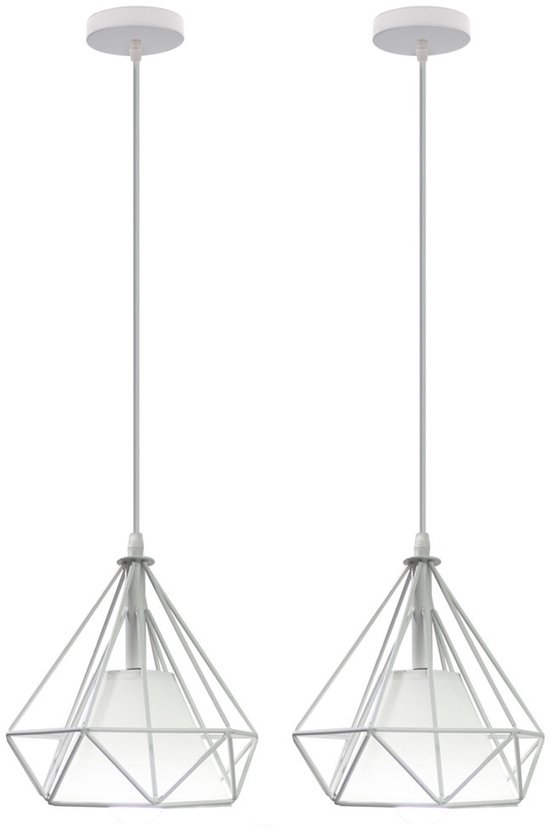 Metaal kroonluchter - Industrie hanglamp - Zwart - Met 3 pcs