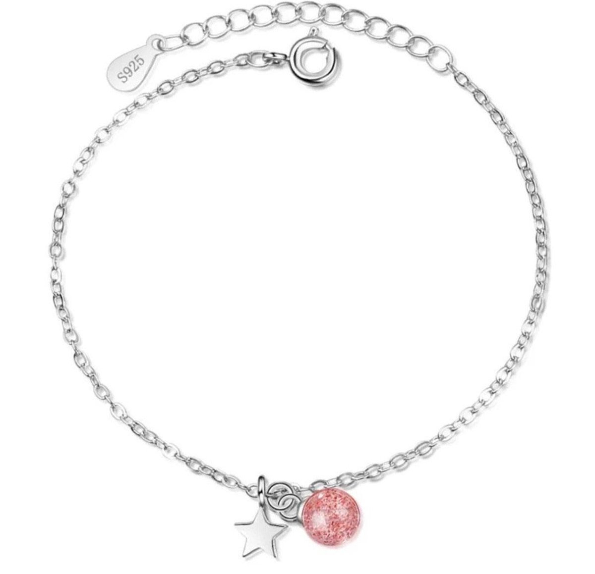 Meisjes Armband- Zilver 925 Armbandje Sterling- Armand met Sterretje Bolletjes- Kind- LiLaLove