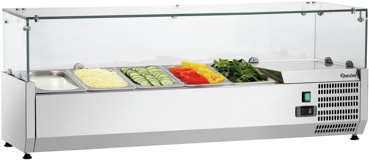Koelopzetvitrine GL4-1201 - Bartscher 110270