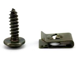 10 Stuks - Speednut en parkers 5mm - clip-on moeren - Zelftappende schroeven - Plaatmoeren - Plaatschroeven