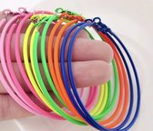 Akyol - Oorbellen- blauw - oorbel- Cadeau- neon blauwe oorbellen neon blauwe oorbellen-Sieraad oorbellen–blauwe oorbel -foute feest-foute party-carnaval-90s -90´s -dames-kleur-verjaardag-cadeau-neon blauwe oorbel voor meisje