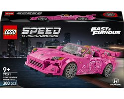 foto van LEGO® Speed Champions 2 Fast 2 Furious Honda S2000 Roze Speelgoedauto met Minifiguur van het Personage Suki, Modelset voor Kinderen en Fans, Jongens en Meisjes Vanaf 9 Jaar 77241
