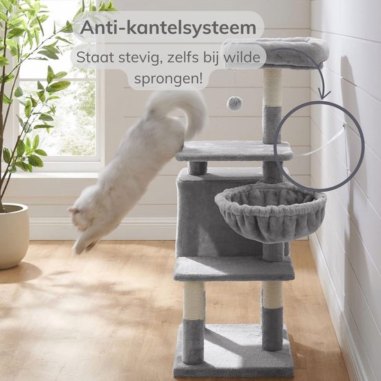 Grattoir pour chats de grande taille - Grattoir à plusieurs niveaux - 110 cm de haut