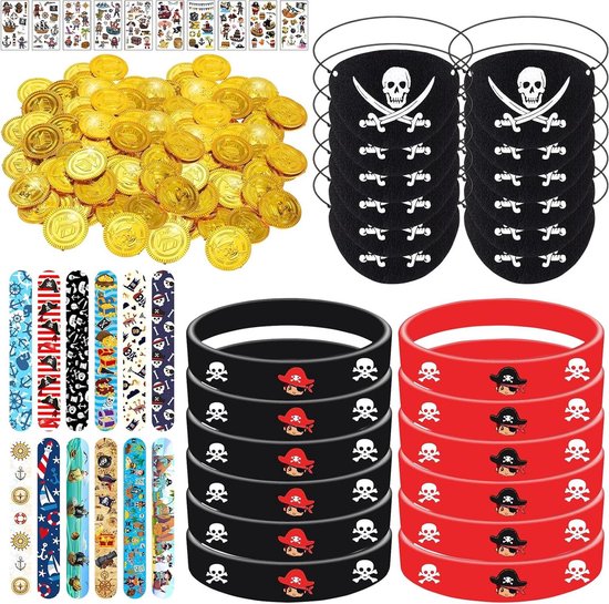 4/5/11-delige piratenaccessoireset voor volwassenen, voor carnaval 4/5/11-delige piratenaccessoireset voor volwassenen, voor carnaval