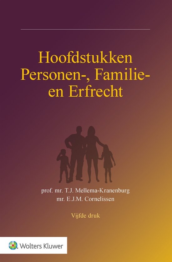 Hoofdstukken personen-, familie- en erfrecht - cover
