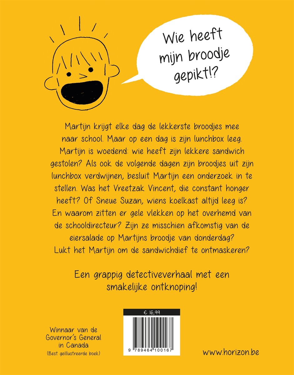 De sandwichdief - back cover