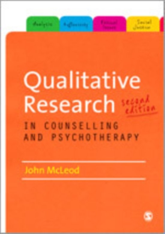Qualitative Research in Counselling and Psychotherapy - cover