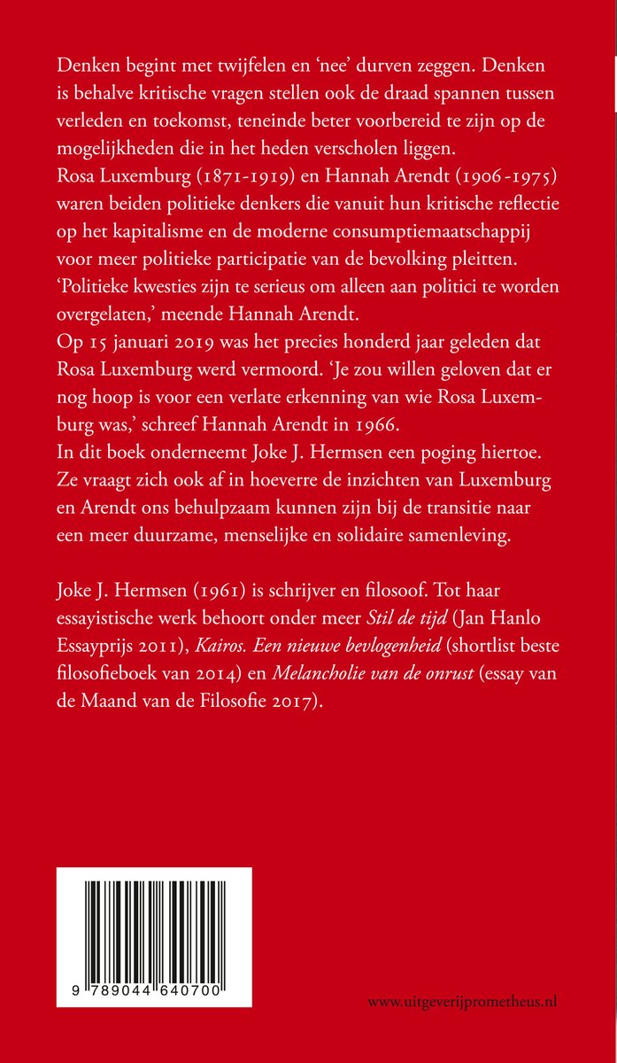 Het tij keren - back cover