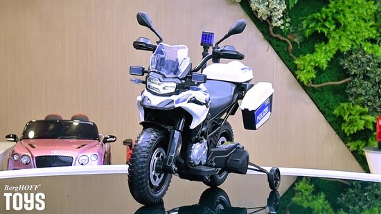 BMW F850 GS Full Option Elektrische Politiemotor 3 tot 6 jaar – Officieel Gelicentieerde Kindermotor met Sirene, Politieverlichting & Opbergboxen – Li-ion Kindermotor met Verwijderbare Zijwieltjes & EVA Banden – Wit