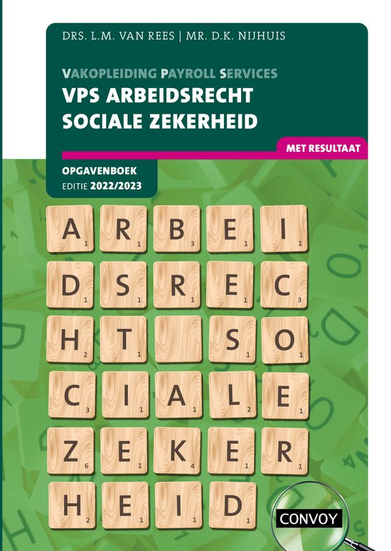 VPS Arbeidsrecht Sociale Zekerheid 2022-2023 Opgavenboek - cover