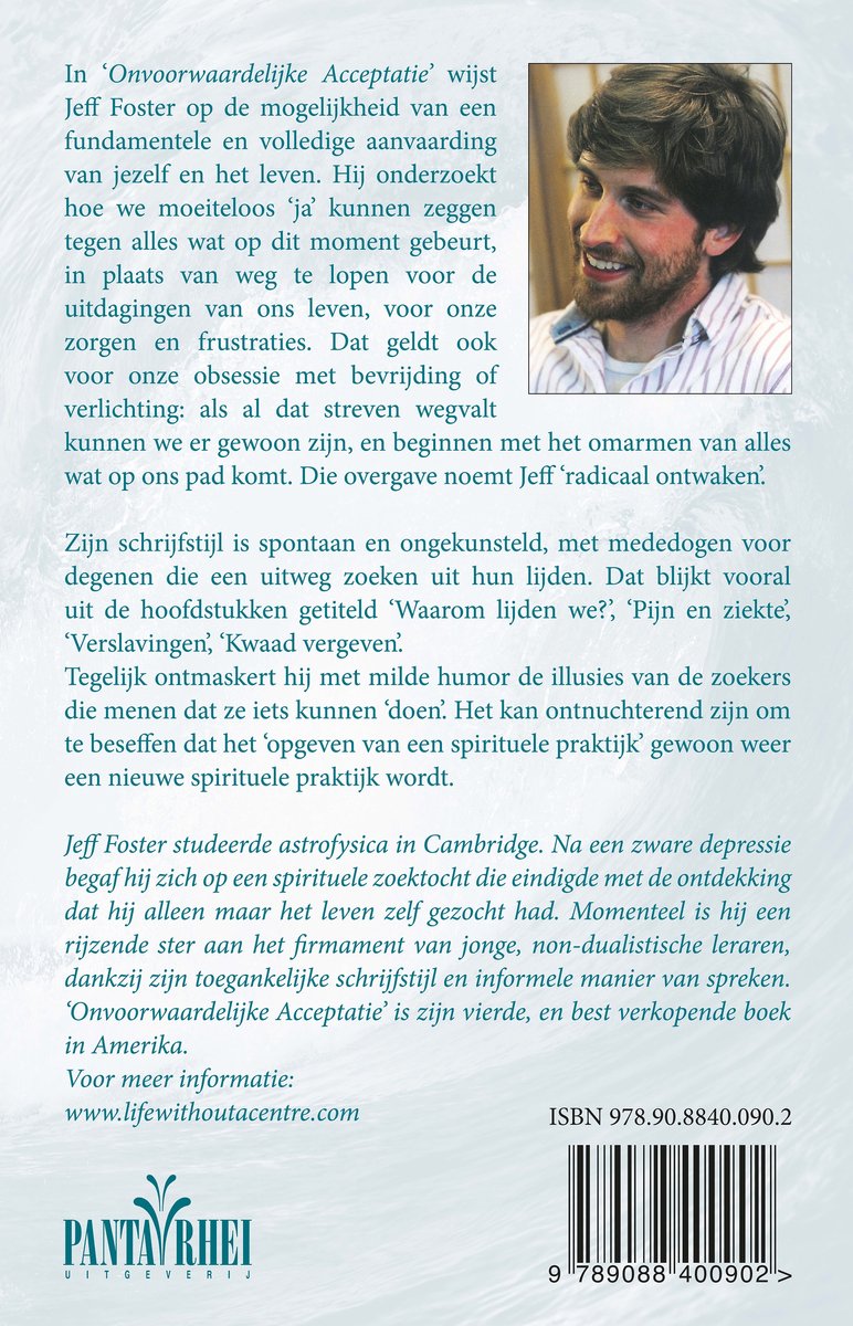 Onvoorwaardelijke acceptatie - back cover