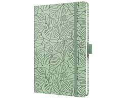 Sigel weekagenda Beauty 2026 - formaat A5 - Green Monstera - hardcover - SI-J6353