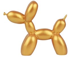 DWIH - Standbeeld Ballon Hond - Jeff Koons kleine replica - Goud - Decoratie - 9 cm