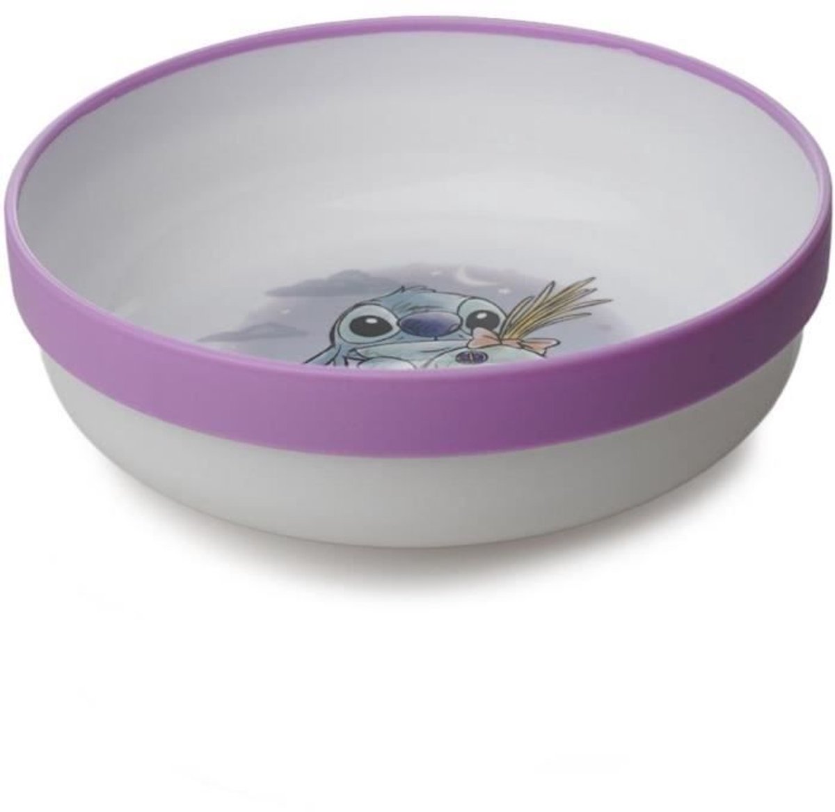 Lilo en Stitch - Paars en wit - 3-delige lunchbox met anti-slip beker + kom + bord — cadeau in Koken & Dineren - foto 4