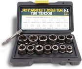 14-Piece Hex Adapter Screw Removal Kit Nut Sprayer Nut Puller Tool Set for Removing Damaged Screws Bolts and Nuts