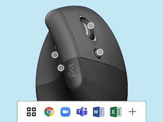 Logitech Lift - Verticale ergonomische muis - Linkshandig - Graphite