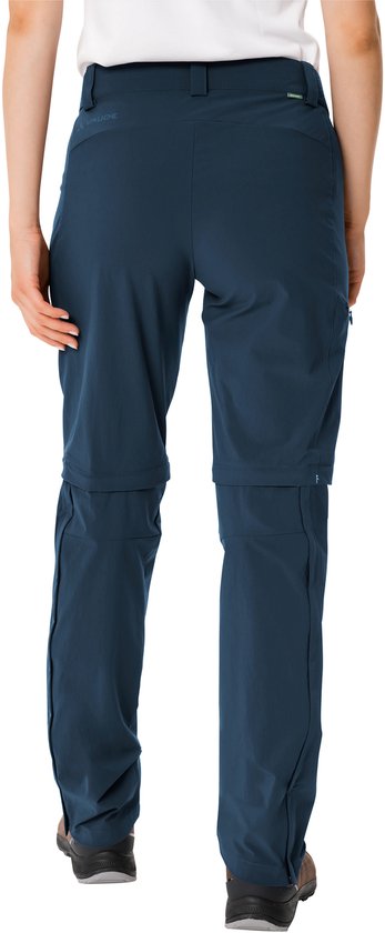 Pantalon Vaude Farley Stretch Zo T-zip II Blauw 40 / Short Femme