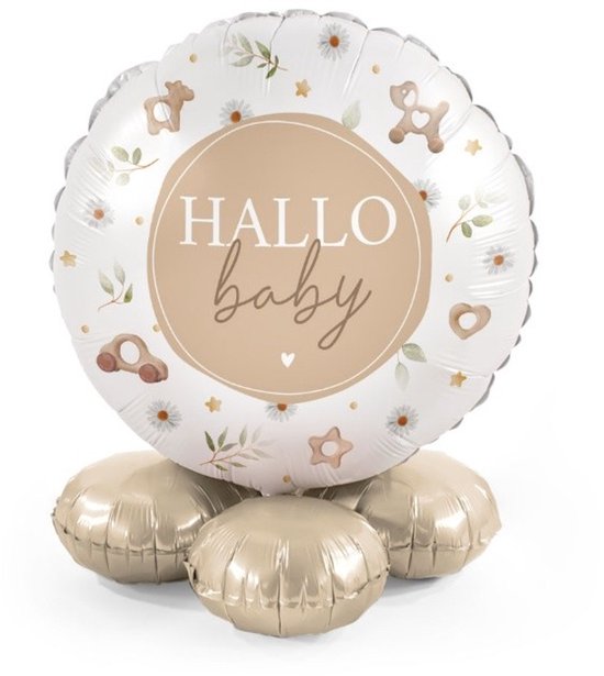 Hallo baby - Classic - Ballonnen set met standaard - Everloon