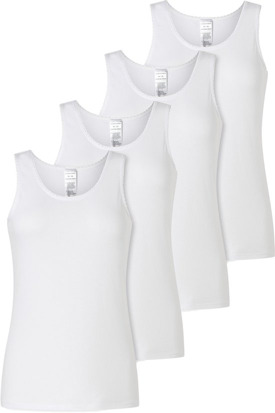 Schiesser Dames onderhemd 4 pack 95/5 Modern Cotton