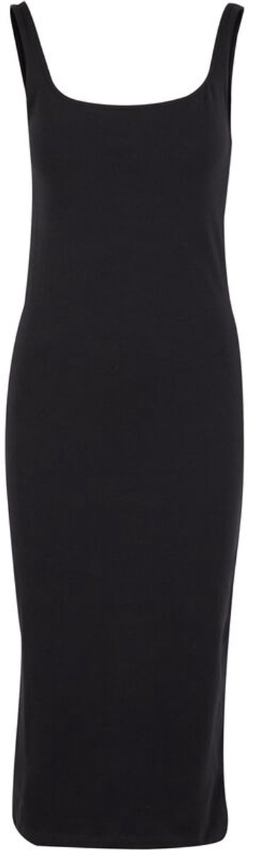 Urban Classics Basic Long Cotton Jersey Lange jurk 3XL Zwart