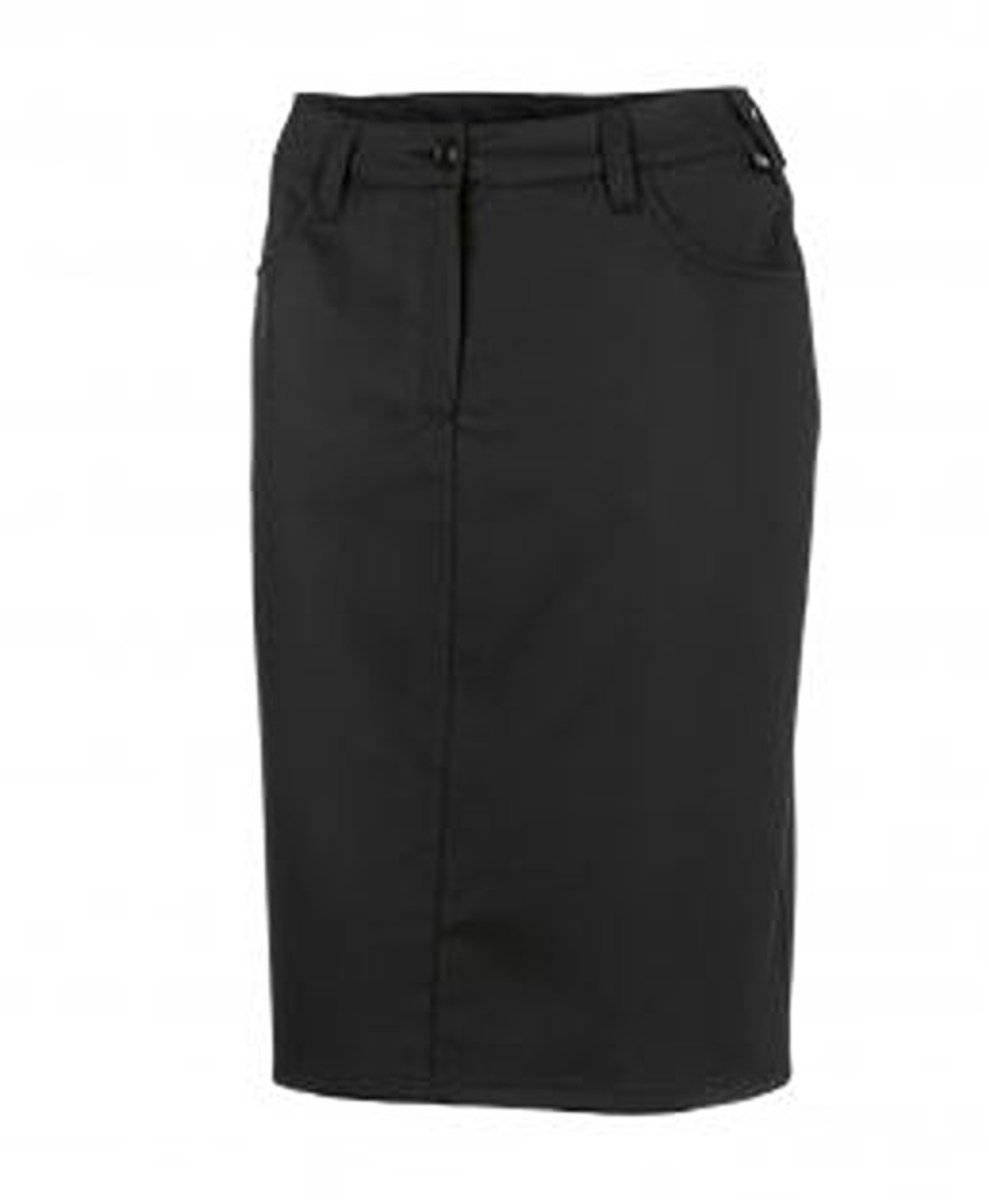 Rok BP Stretch 1567 gladde jeansstof | Zwart | maat 54