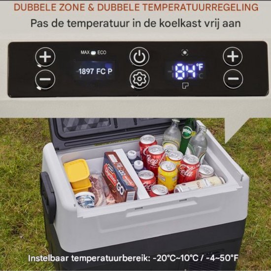 Auto Koelbox - Koelbox - Frigobox - Koelelementen - 45L - 12/24V - Verrijdbaar - Voor Camper, Boot & Outdoor Gebruik van San Marque — afbeelding 5