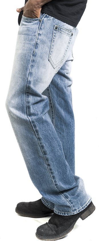 Jean vintage bleu clair Black Premium by EMP, délavage clair, pour homme - W33L34
