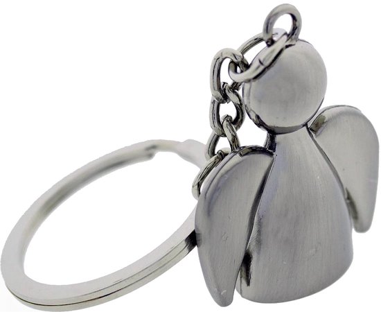 Fako Bijoux® - Porte-clés Engel - Angel Guardian - Acier Inoxydable - Argent