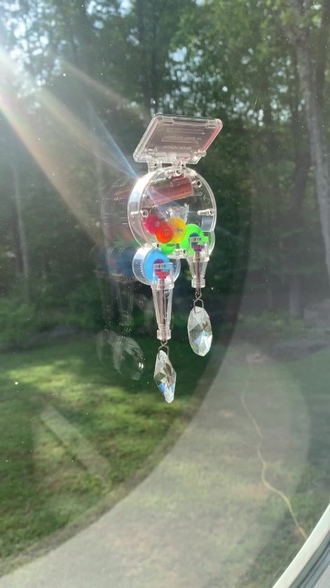 KIKKERLAND Zonne-aangedreven Rainbow Maker met kristal, veelkleurig, 1 EA, één maat, RM1588-EU