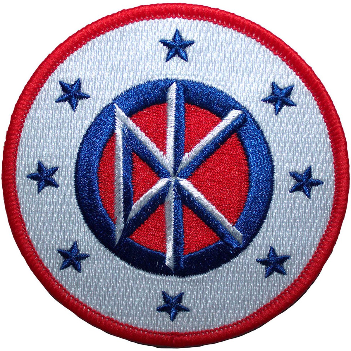 Dead Kennedys - Logo & Stars Patch - Wit/Multicolours