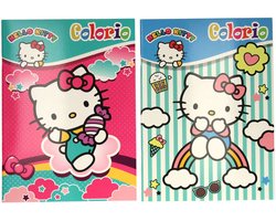 foto van Hello Kitty Colorio Kleurboek - 32 Kittige Kleurplaten voor Urenlang kleurplezier - Uitermate Geschikt voor Kleurpotloden en Wasco