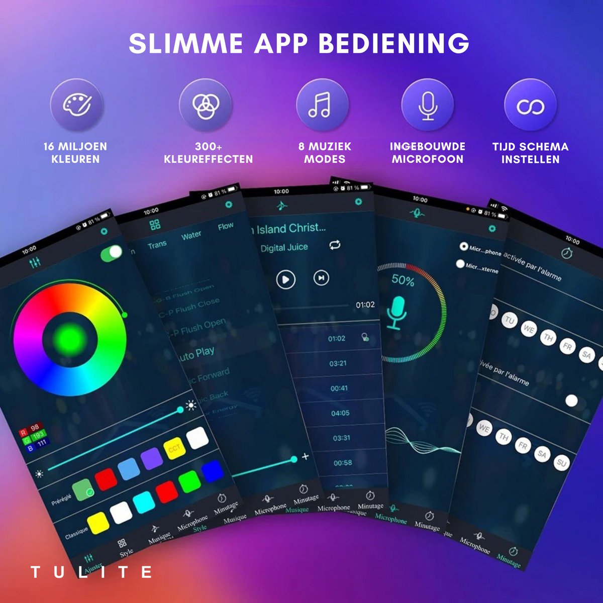 Moderne LED Vloerlamp RGB - App en afstandsbediening - Sfeerverlichting - Hoeklamp - Staanlamp - Led Verlichting Strip - Dimbaar - Voor Woonkamer - Zwart thumbnail 5