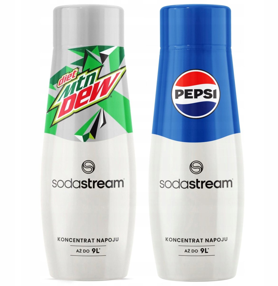 SodaStream Serie - Set van Siroopconcentraten - Pepsi - Mountain Dew Diet