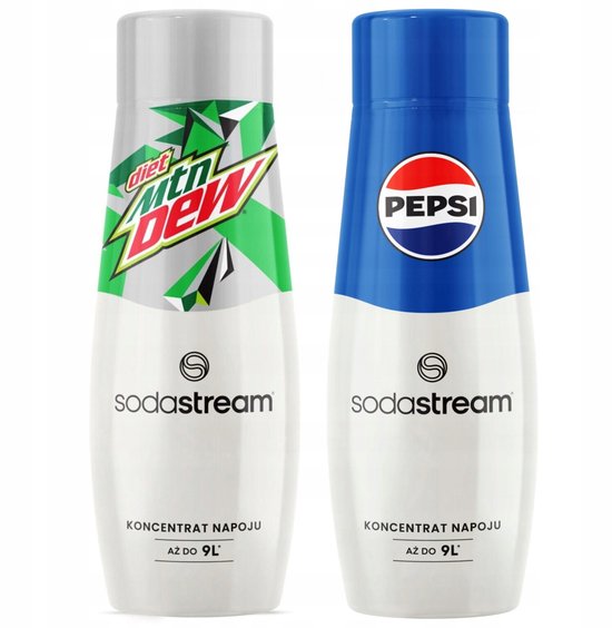SodaStream Serie - Set van Siroopconcentraten - Pepsi - Mountain Dew Diet